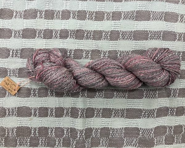 Wine rosé -handspun- wool & silk